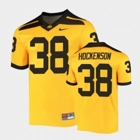 #38 T.J. Hockenson Alternate University of Iowa Legend Men Gold Jersey 202325-902