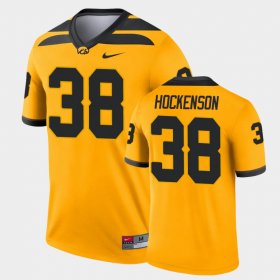 #38 T.J. Hockenson Legend University of Iowa Alternate Men's Gold Jersey 675687-755