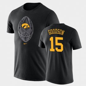 #15 Tyler Goodson Football Icon Iowa Legend Men's Black T-Shirt 875952-883