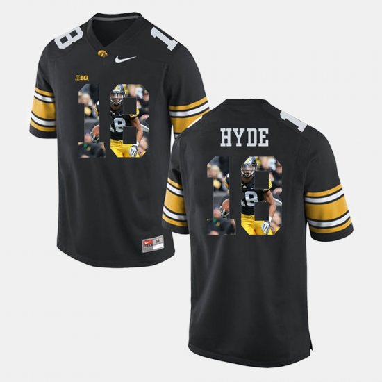 #18 Micah Hyde Pictorial Fashion Iowa Hawkeyes Men\'s Black Jersey 931262-615