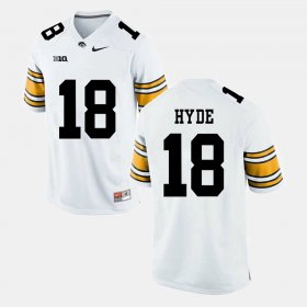 #18 Micah Hyde Alumni Football Game Iowa Men's White Jersey 154183-115