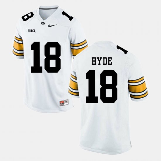 #18 Micah Hyde Alumni Football Game Iowa Men\'s White Jersey 154183-115