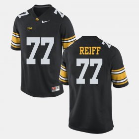 #77 Riley Reiff Alumni Football Game Hawkeyes Men Black Jersey 892272-145