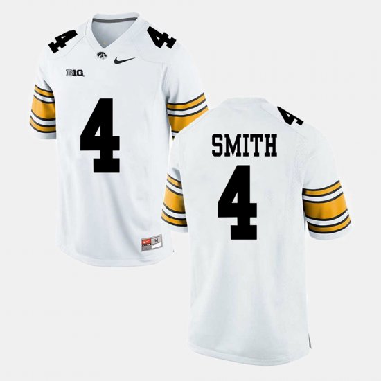 #4 Tevaun Smith Alumni Football Game University of Iowa Mens White Jersey 631652-272