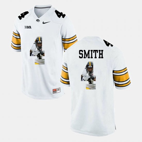 #4 Tevaun Smith Pictorial Fashion Hawkeyes Men\'s White Jersey 897055-646