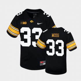 #33 Riley Moss Untouchable Iowa Hawkeyes Football Youth Black Jersey 935871-692